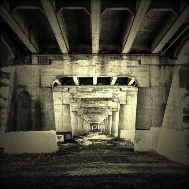 Under a Bridge over the Trinity River - 2022 #photography #monochrome #monochromephotography #dallas